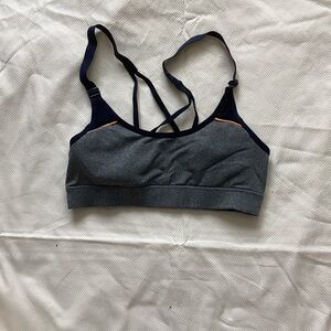 Champion Gray and Navy Women's Sports Bra